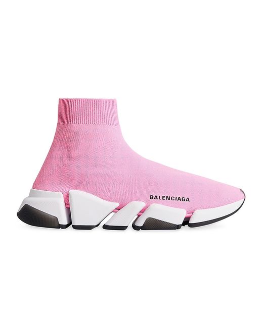 Balenciaga Speed 2.0 Recycled Knit Sneakers With Transparent Sole