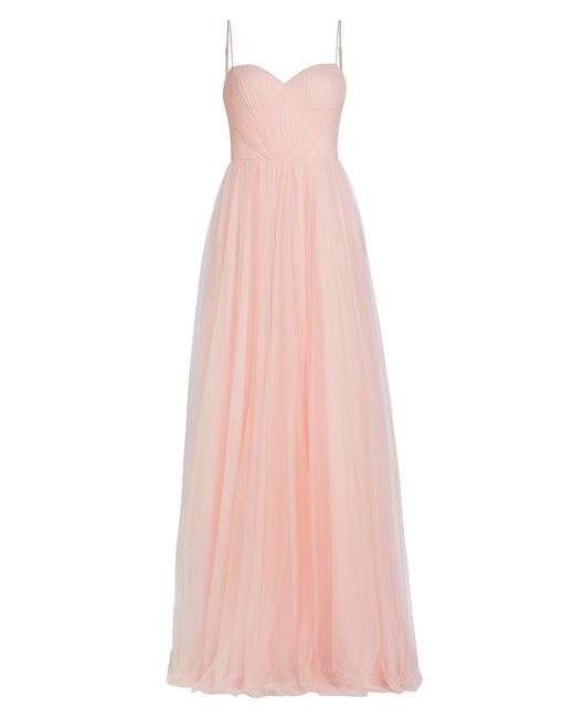 Vera Wang Bride Vernen Sleeveless Pleated Gown