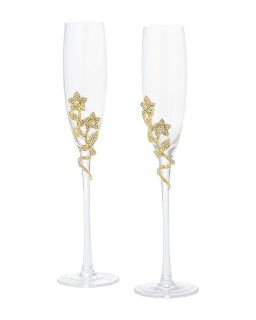Olivia Riegel Flora 2-Piece Champagne Flutes Set