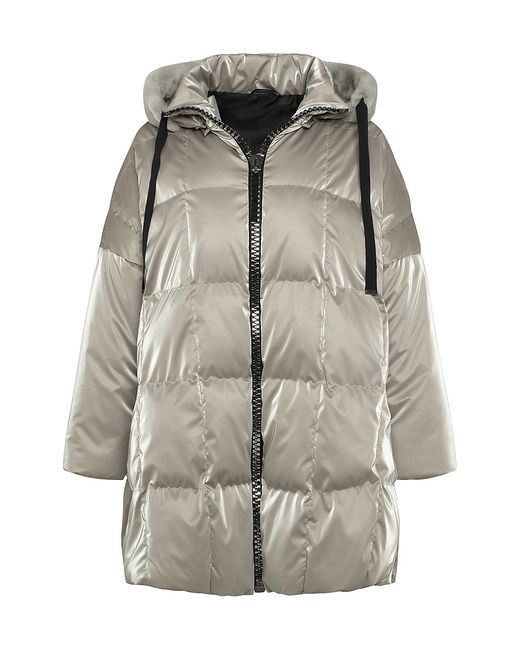 Gorski Quilted Parka with Shearling Lamb Trim