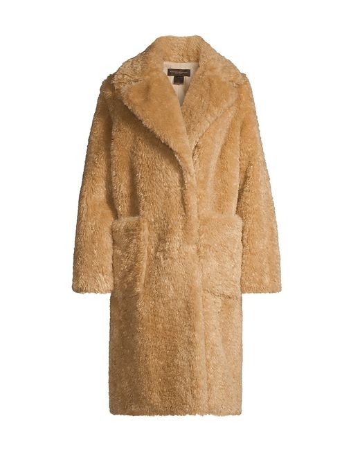 Donna Karan Faux-Fur Teddy Coat