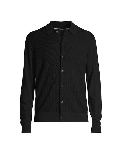 Ted Baker Oidar Wool Polo Sweater