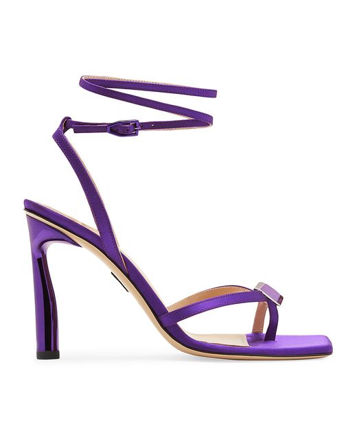 Paul Andrew 95 Strappy Crystal Leather Sandals