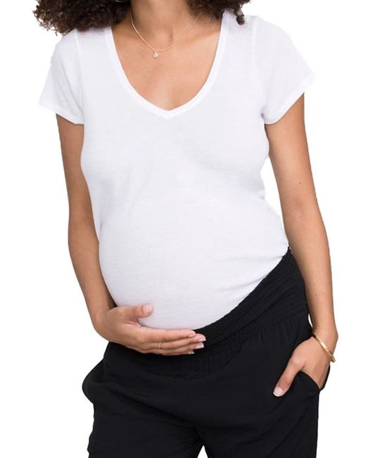 Hatch The Maternity Fitted Vee T-Shirt
