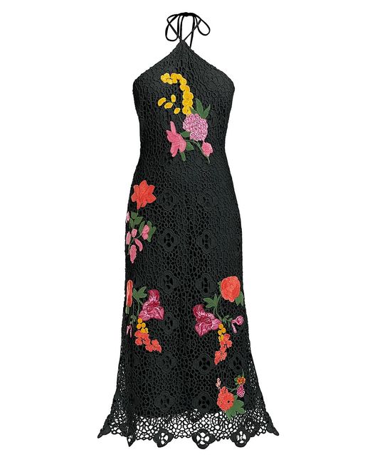 Mestiza New York Maria Crocheted Cotton Midi-Dress
