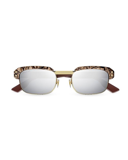Gucci 52MM Fashion Show Rectangular Sunglasses