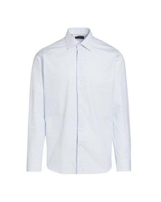 Saks Fifth Avenue COLLECTION Grid Button-Front Shirt