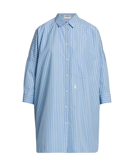 Jil Sander Oversized Stripe Button-Front Shirt