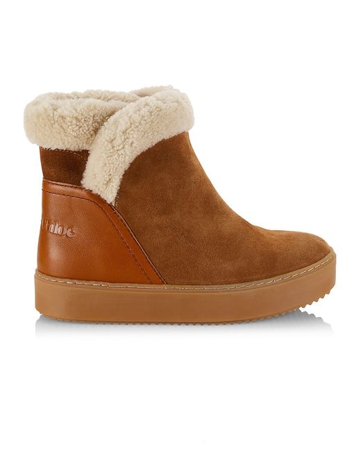 See by Chloé Juliet Shearling-Trimmed Boots