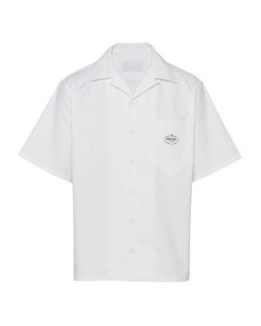 Prada Short-Sleeved Cotton Shirt