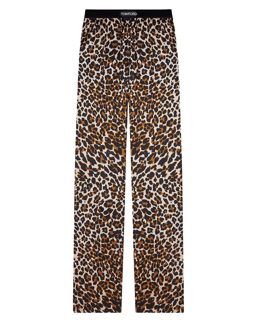 Tom Ford Leopard-Print Blend Pants