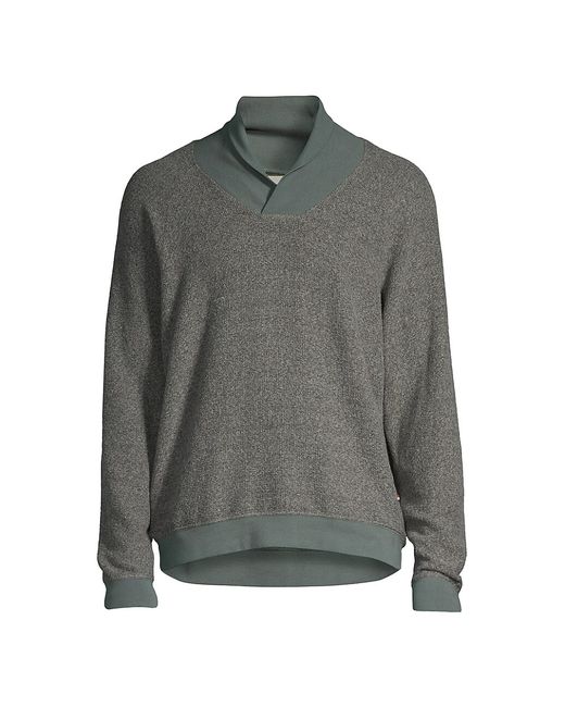 Sol Angeles Brushed Bouclé Shawl Collar Sweater