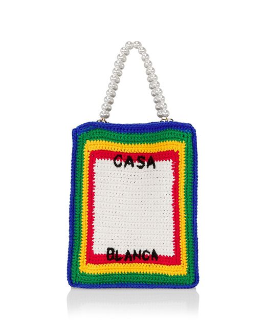 Casablanca Mini Crochet Square Bag