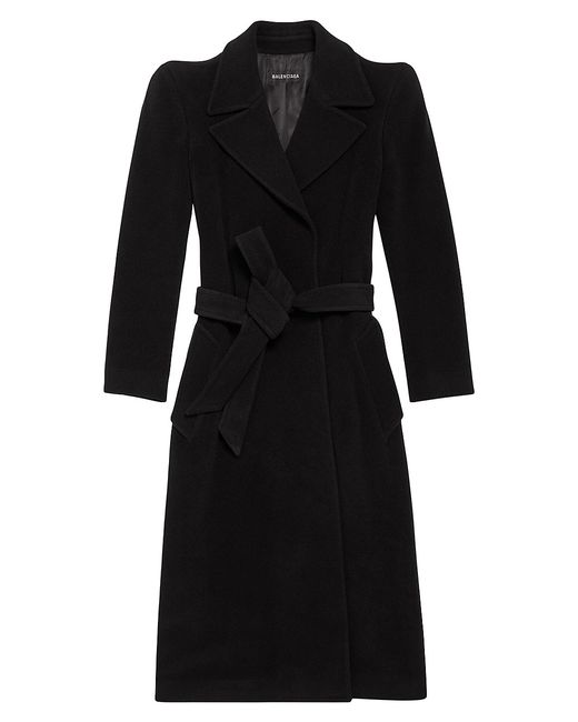 Balenciaga Round Shoulder Fitted Coat