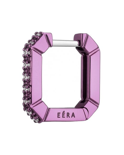 Eéra Mini Candy 18K 0.0765 TCW Diamond Geometric Hoop Earring