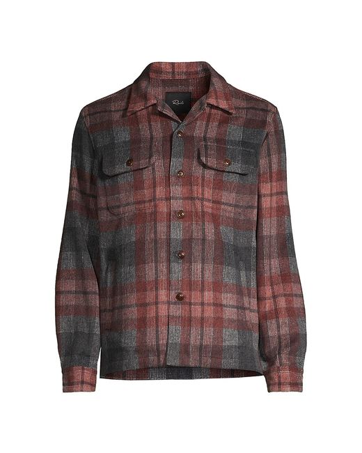 Rails Viggo Shadow Plaid Relaxed-Fit Shirt Jacket