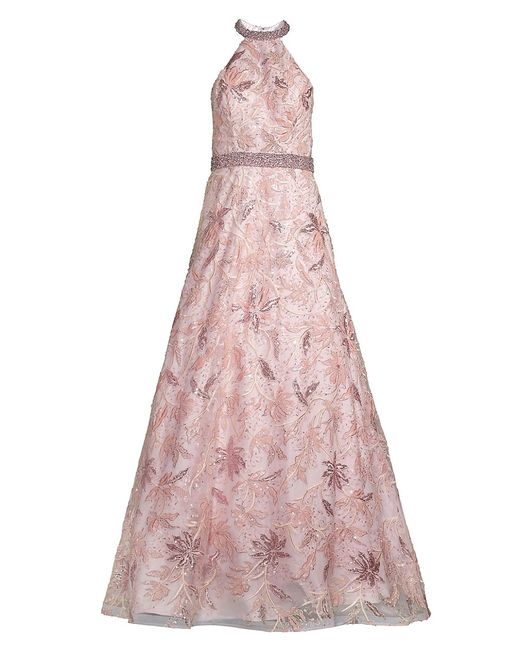 Basix Bead Rhinestone-Embellished Gown