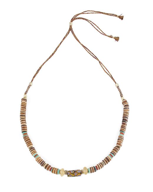 Room Service Massai 24K-Gold-Plated Mixed-Media Beaded Necklace