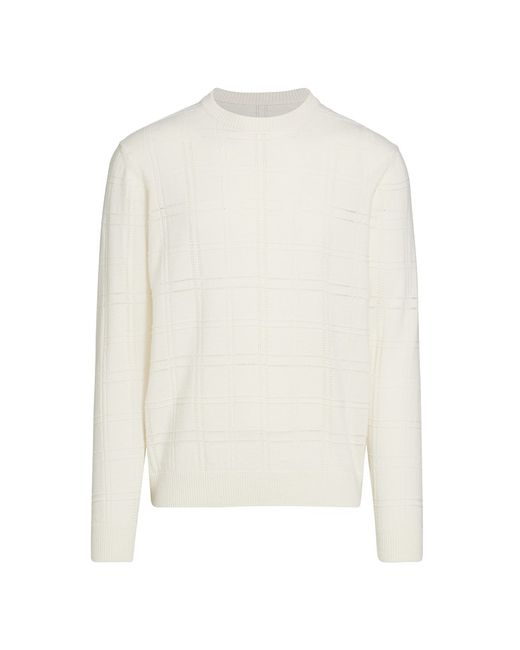 Saks Fifth Avenue COLLECTION Grid Wool-Blend Sweater