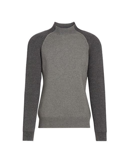 Saks Fifth Avenue COLLECTION Ribbed Cotton Wool-Blend Sweater