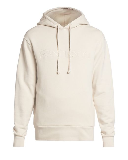 J.W.Anderson Logo-Embroidered Cotton Hoodie