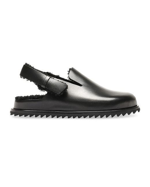 Officine Creative Introspectus/004 Shearling-Lined Leather Sandals