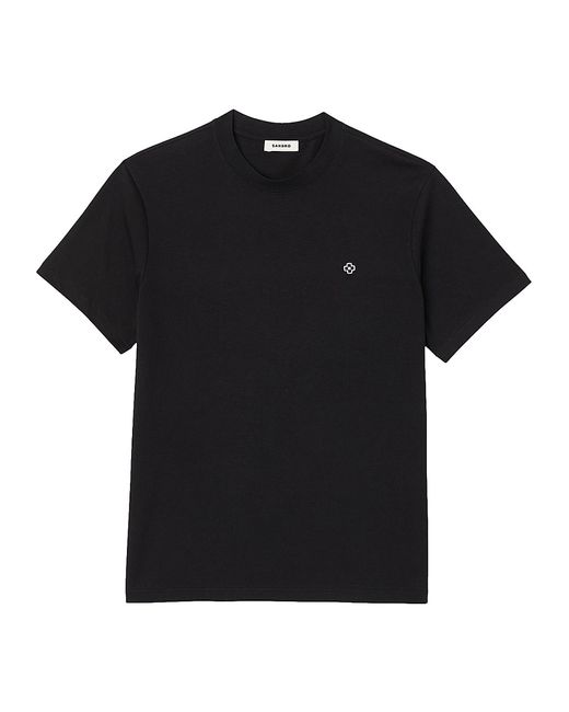 Sandro T-Shirt with Square Cross Patch