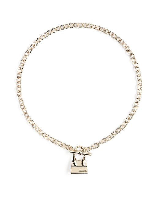 Jacquemus Le Raphia Chiquito Gold-Plated Brass Charm Necklace
