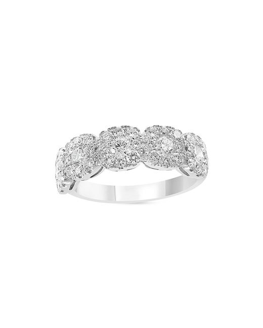 Saks Fifth Avenue Collection 18K 1.41 TCW Diamond Cluster Ring