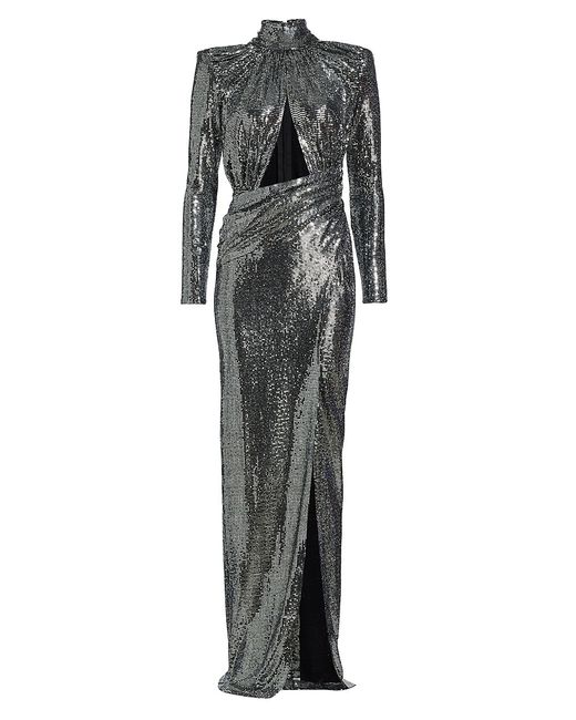 Michael Costello Collection Libra Cut-Out Gown
