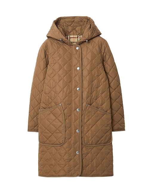 Burberry Roxby Quilted Hooded Coat