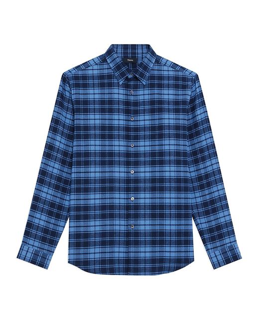 Theory Irving Checked Button-Front Shirt