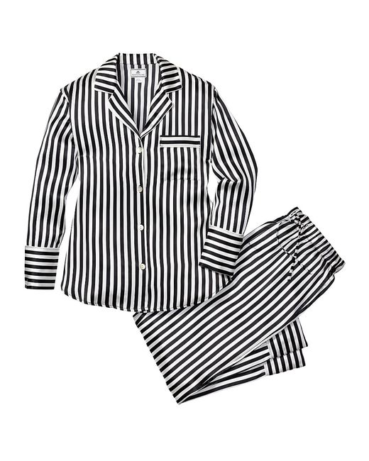 Petite Plume Bengal Striped Silk Pajama Set