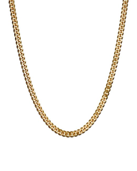 Hatton Labs 18K--Plated Cubic Zirconia Cuban Chain Necklace