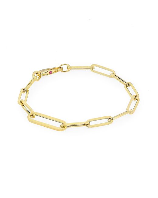 Roberto Coin 18K Yellow Oval Paperclip Chain Bracelet