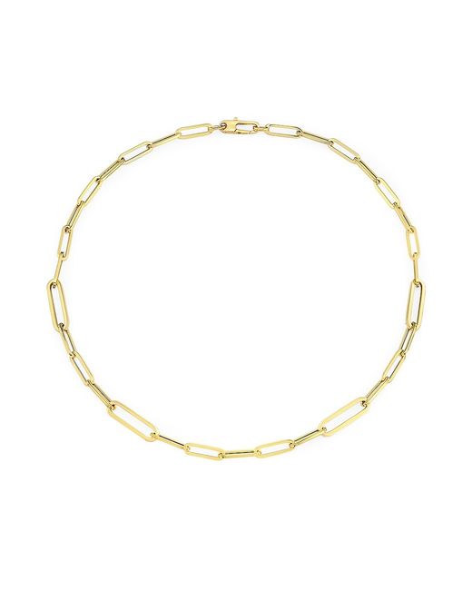 Roberto Coin 18K Yellow Oval Paperclip Chain Necklace