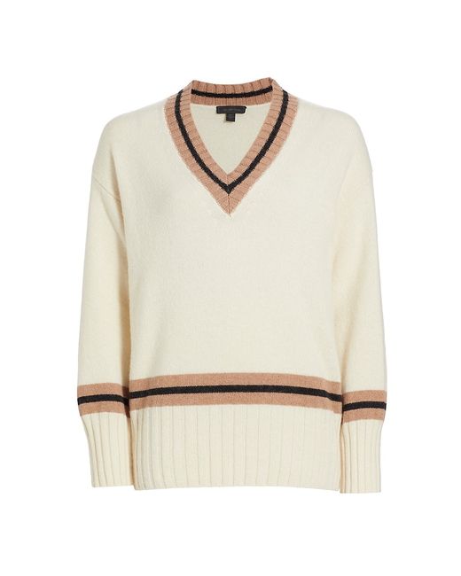 Saks Fifth Avenue Collection Varsity Alpaca-Blend Pullover Sweater
