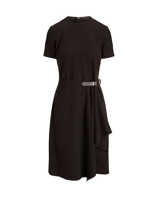 Polo Ralph Lauren Draped Buckle-Detail Dress