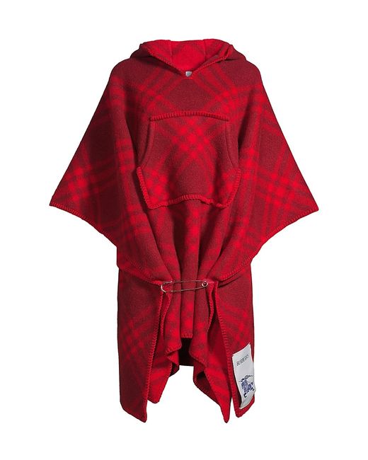 Burberry Hooded Check Cape