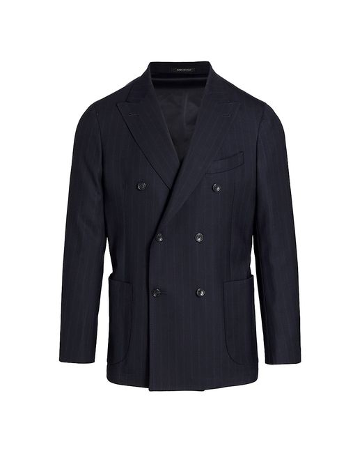 Saks Fifth Avenue COLLECTION Pinstriped Double-Breasted Sport Coat