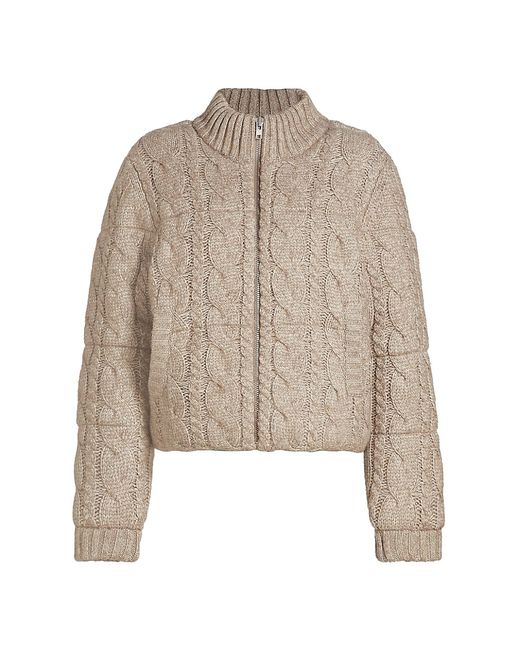 DH New York Aspen Cable-Knit Sweater Jacket