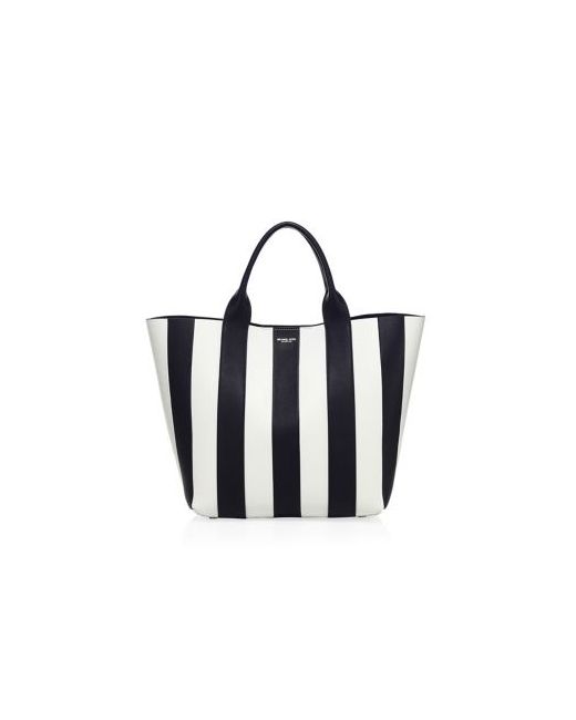 Michael Kors Collection Large Stripe Leather Tote