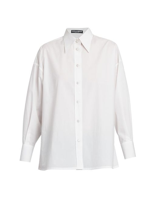 Dolce & Gabbana Poplin Point Collar Shirt