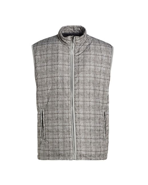 Saks Fifth Avenue COLLECTION Plaid Quilted Vest