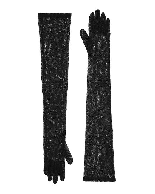 Dolce & Gabbana Stretch Lace Long Gloves