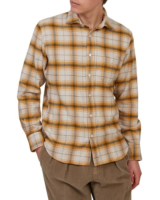 Hartford Paul Ombré Plaid Flannel Shirt
