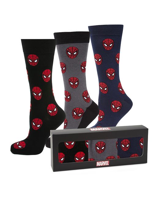 Cufflinks, Inc. 3-Pair Spider-Man Cotton Socks