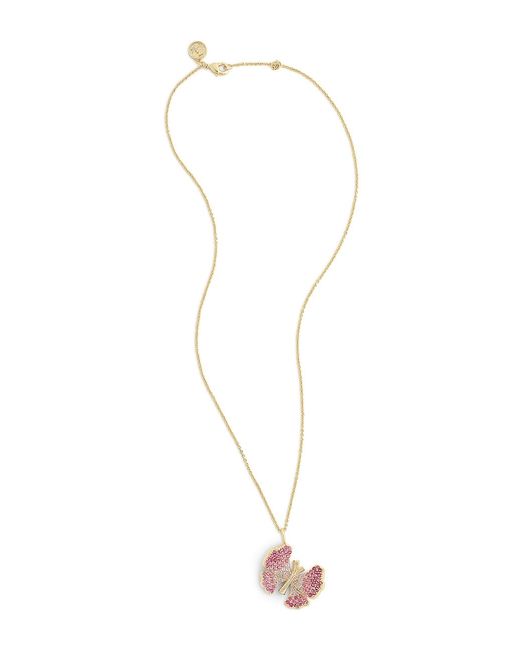 Anabel Aram Butterfly 18K Gold-Plated Cubic Zirconia Pendant Necklace