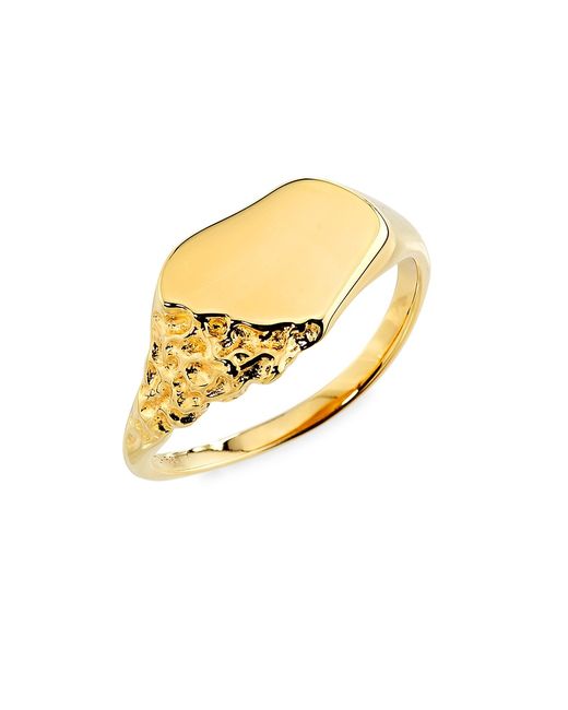 Maria Black Sawyer 22K-Gold-Plated Signet Ring