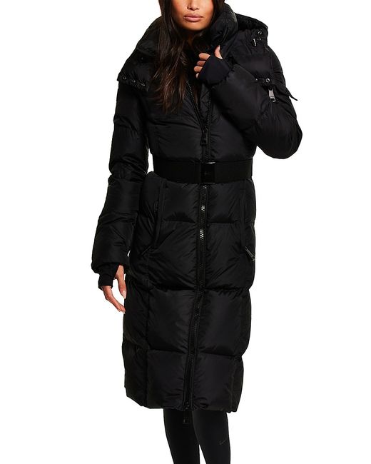 Sam. Noho Channel-Quilted Belted Coat